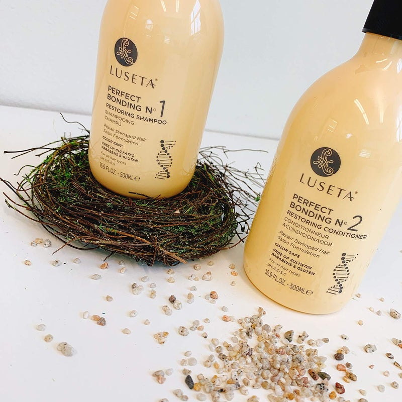 L LUSETA Luseta Perfect Bonding Restoring Shampoo & Conditioner Set, Bond Strengthening & Color Longevity for All Hair Type, Bond Repair Shampoo and Conditioner Set Sulfate & Paraben Free, 2x33.8 oz - Image 5