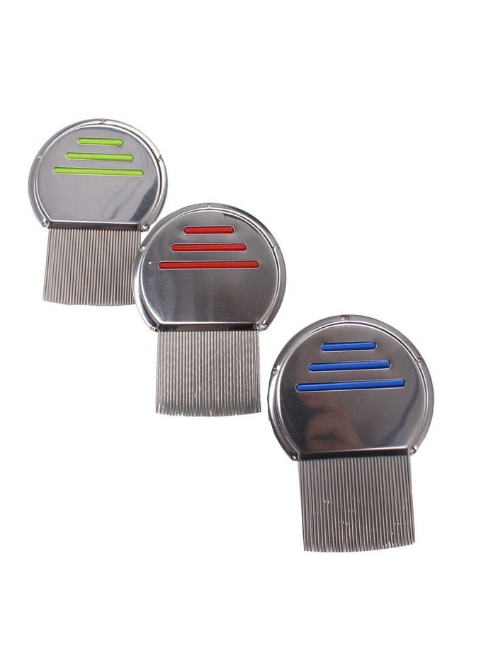 High quality metal thread needle magic nit free hair lice comb stainless steel Metal dense tooth lice comb flea comb - Image 4