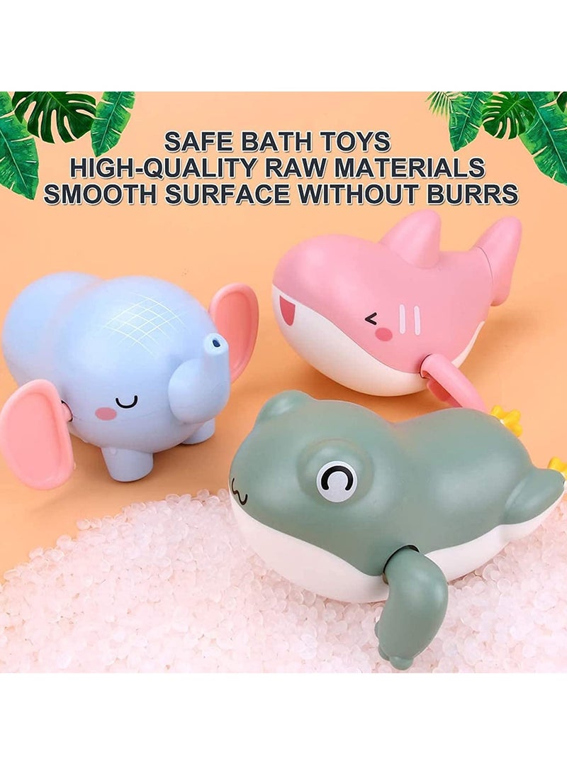 Baby Bath Toys for Toddlers 1-3-Year-Old, Kids Bathtub Toys, Bath Toys for Infants 6-12 Months, 3 Pcs Set Wind Up Toys, Gift for Boys Girls 1-Year-Old - Image 4