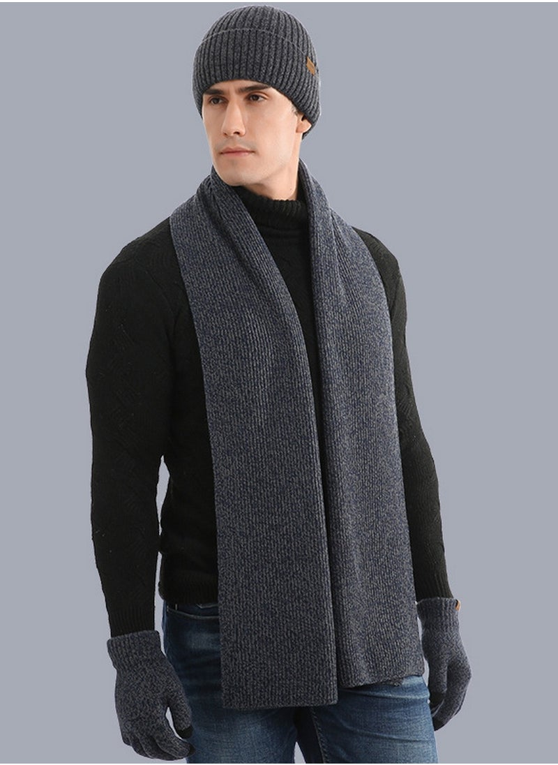 RATSAW Winter Beanie Hat Scarf Gloves Set Men's Scaves and Knit Beanie Hat Themal Gloves Set for Women Men  - Image 5