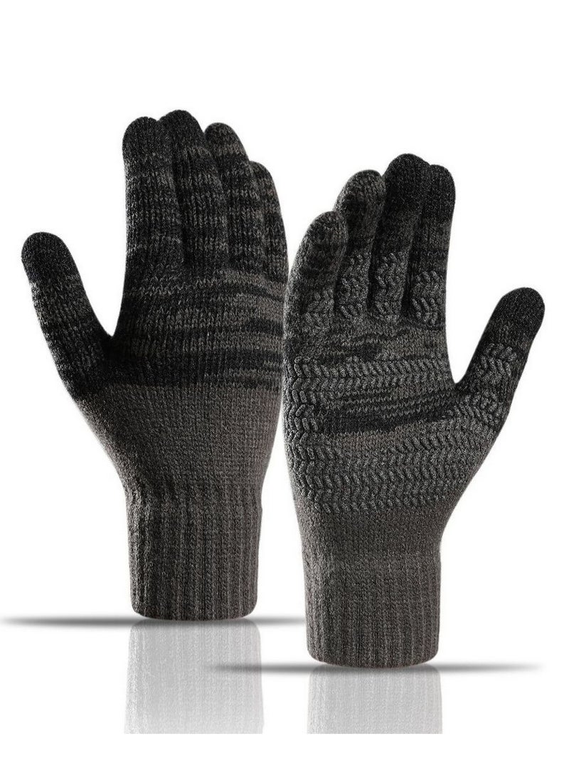 RATSAW Winter Beanie Hat Scarf Gloves Set Men's Scaves and Knit Beanie Hat Themal Gloves Set for Women Men  - Image 4