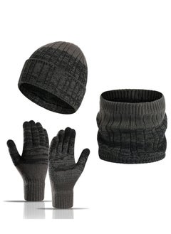 Winter Beanie Hat Scarf Gloves Set Men's Scaves and Knit Beanie Hat Themal Gloves Set for Women Men - pzsku/Z14047D5D032F29BB31A7Z/45/_/1704876514/b73a3618-8ce3-40c7-8209-e4b7167f6e43