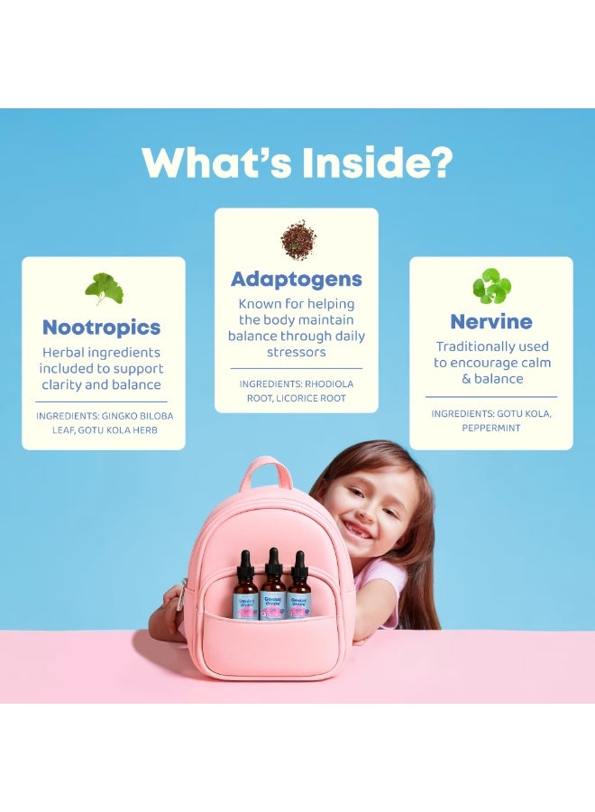 JoySpring, Genius Drops, Focus + Attention, Smartberry Vanilla, 1 fl oz (30 ml) - Image 4