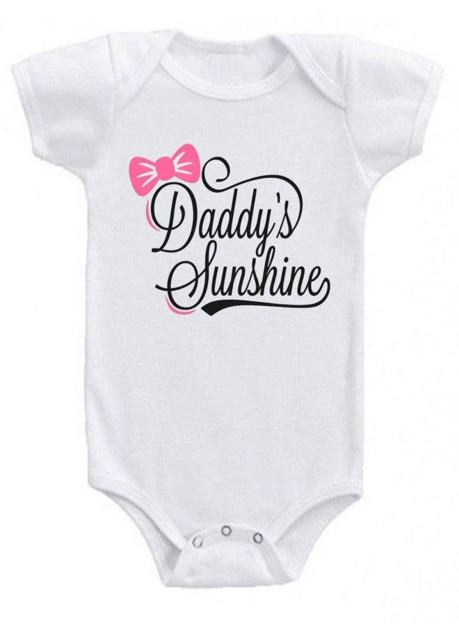 American Apple Printed Romper Dress Baby Sleep Suit For Baby Boys & Baby Girls Printed Birthday Vacation Gift Rompers T-Shirt (9-12 Months, Daddy's Sunshine) - Image 1