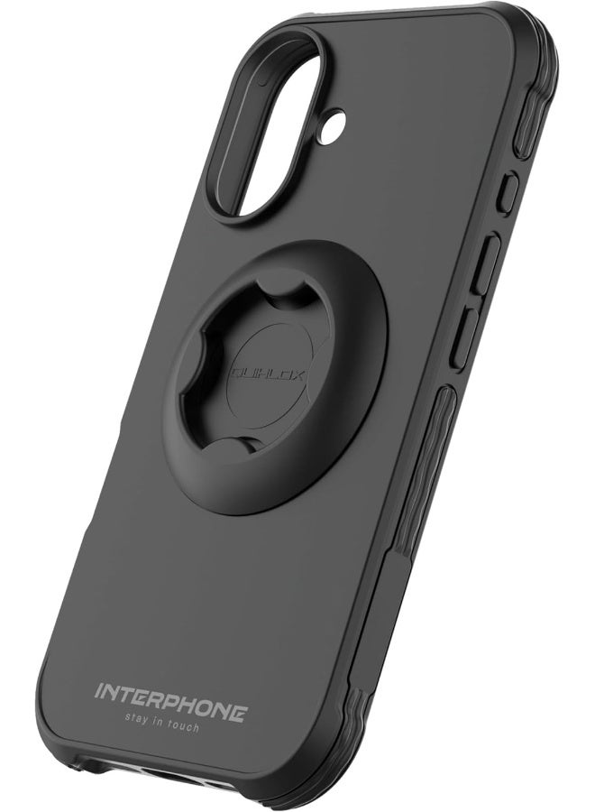 INTERPHONE Quiklox Tetraforce Case for Apple iPhone 16, for Motorcycle, Car or Bike Mounts, Quiklox Series - Protective Case for Motorcycle - Modular System QUIKLOX - Quick Release - Image 1