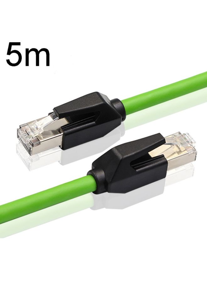 BURAQ 5m CAT6 Double Shielded Gigabit Industrial Cable Vibration-Resistant And Highly Flexible Drag Chain Cable - Image 1