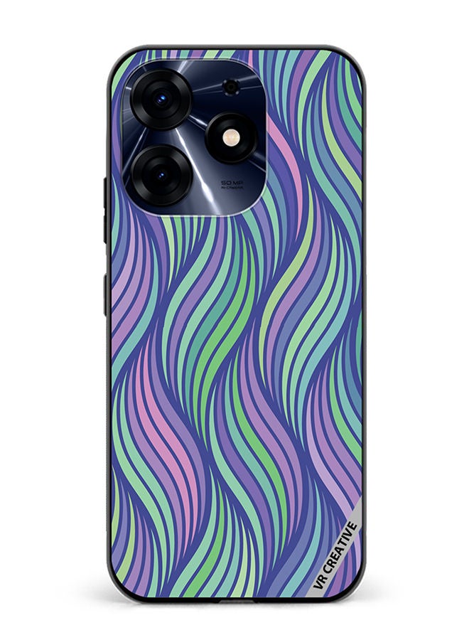 VR CREATIVE Protective Case Cover For Tecno Spark 10 Pro Strips Design Multicolour - Image 1