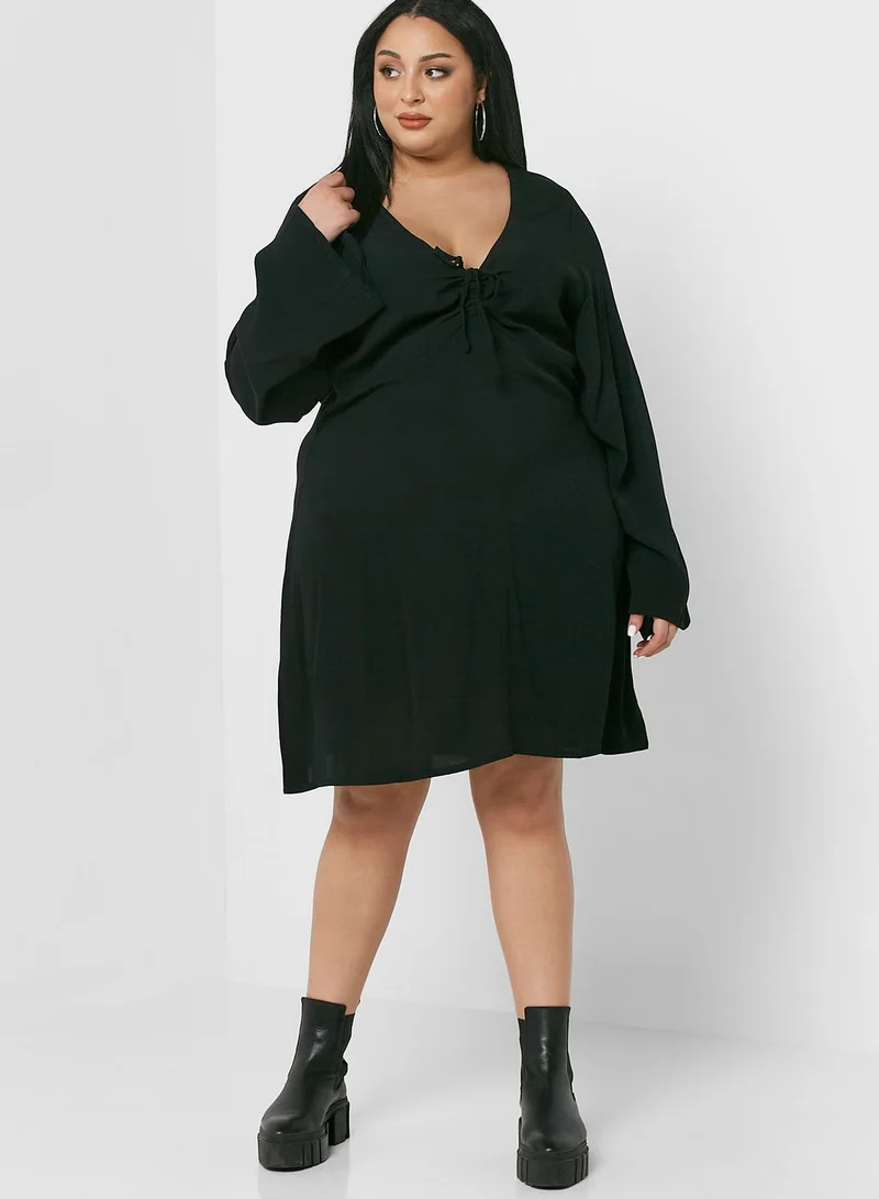 Cotton On Curve Tie-Neck Mini Dress