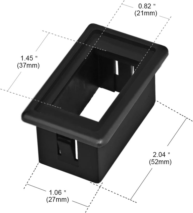 QASULER Rocker Switch Panel Housing Holder - Image 2