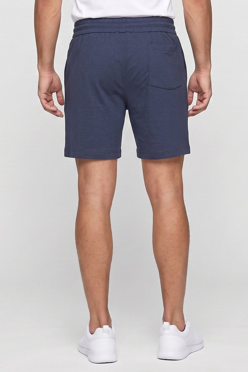 Hurley Men Brand Logo Sleepwear Shorts, Dusty Navy - Image 4