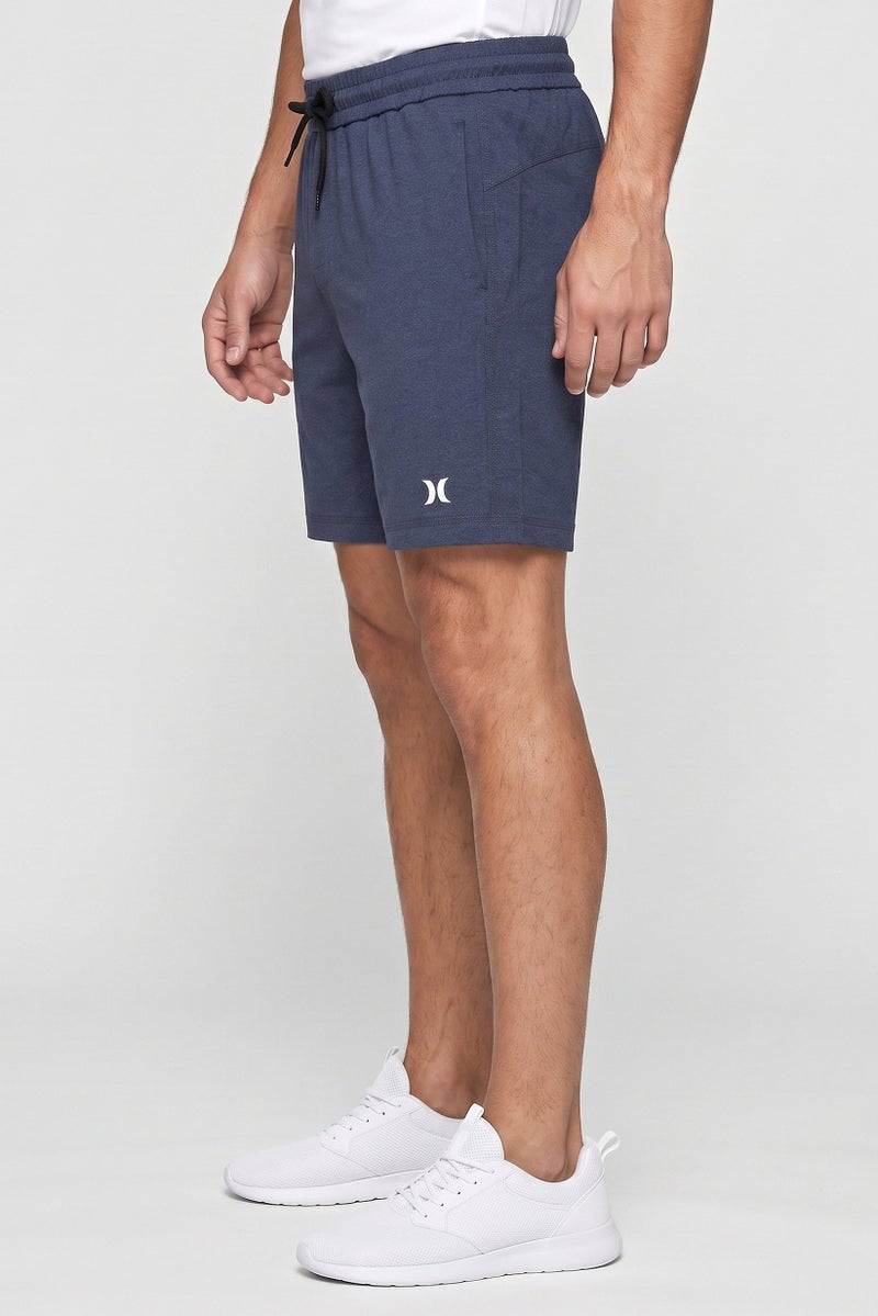 Hurley Men Brand Logo Sleepwear Shorts, Dusty Navy - Image 3