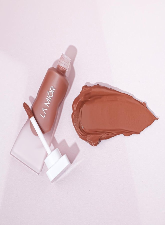 LAMIOR LA MIOR Matte Velvet Liquid Lipstick 8 Hour Coverage | Rich & Long Lasting lip color for Women | Lightweight & Comfortable - Smudge Proof | Non Transferable | Shade - Ambition, 5 ml - Image 4
