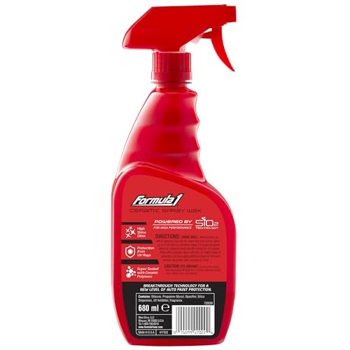 Formula 1 Ceramic Spray Car Wax, Ultimate Glossy Shine and Protection for All Car Surfaces, Long-Lasting Ceramic Finish, Quick & Easy Application 680ml - Image 2