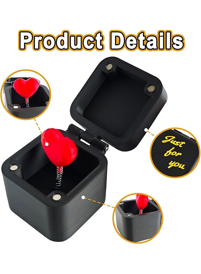 هدية مفاجئة على شكل قلب أحمر، صندوق غامض، قلب حب في صندوق، صندوق هدايا، خصيصًا لك، ديكور منزلي أنيق، هدية مثالية لعيد الميلاد، عيد الميلاد، عيد الحب، أو أي مناسبة أخرى. فاجئي حبيبك أو حبيبتك في أي وقت. - Image 2
