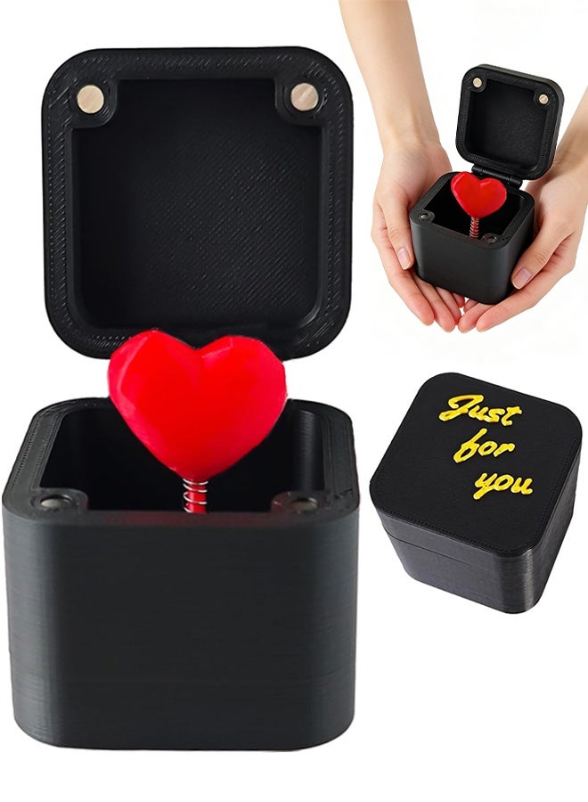 هدية مفاجئة على شكل قلب أحمر، صندوق غامض، قلب حب في صندوق، صندوق هدايا، خصيصًا لك، ديكور منزلي أنيق، هدية مثالية لعيد الميلاد، عيد الميلاد، عيد الحب، أو أي مناسبة أخرى. فاجئي حبيبك أو حبيبتك في أي وقت. - Image 1