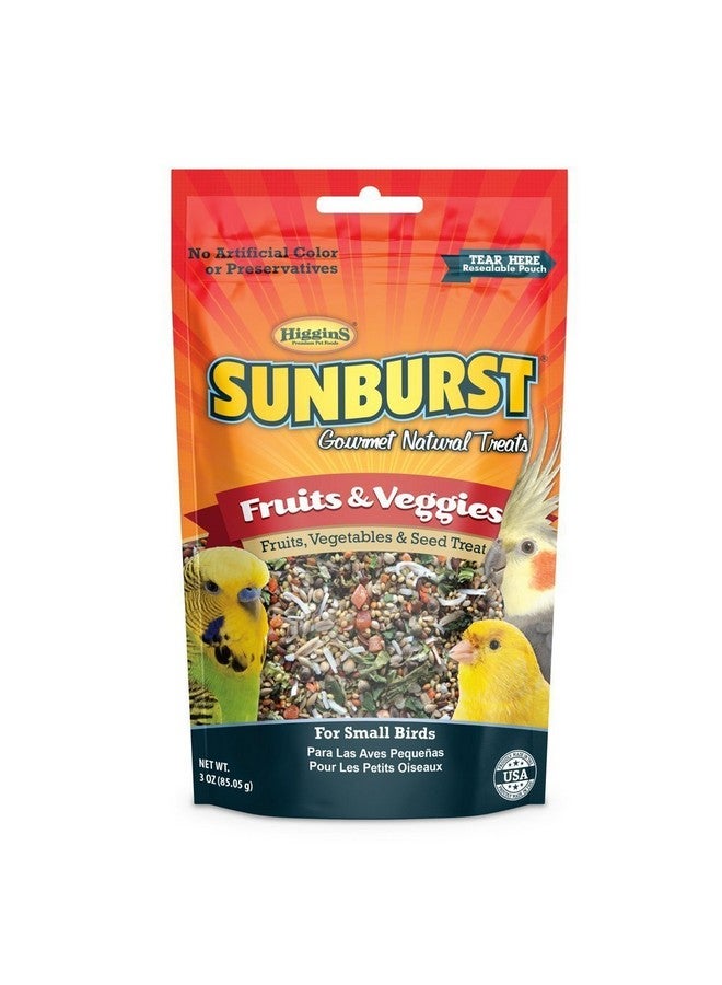Higgins Sunburst Fruits & Veggies Gourmet Treats for Small Birds (2 Pack) - Image 2