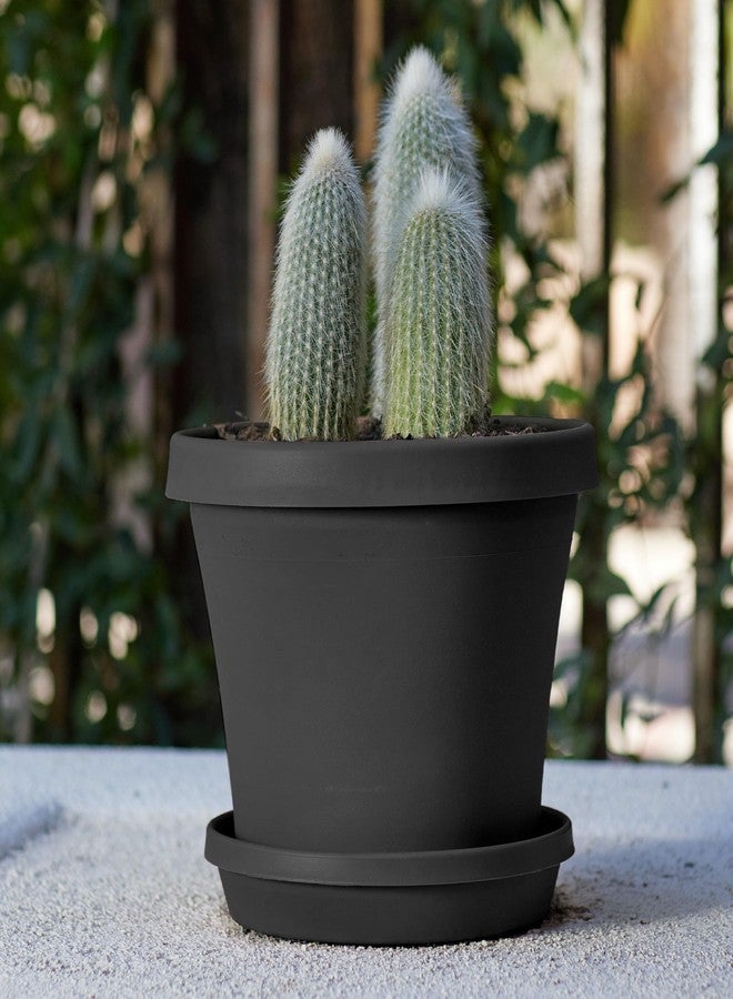 Bloem Terra Pot Planter (TR1000), Black, 10" - Image 2