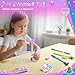 MOMUSE 50 Accessories DIY Pen Making Kit Fun Pen Creator Studio Making 12 Sparkly Pens with Sequins Beads Creative Art Craft Kits Birthday Back School Gift for Kids Tweens Girls 6 7 8 9 10 Years - Image 4