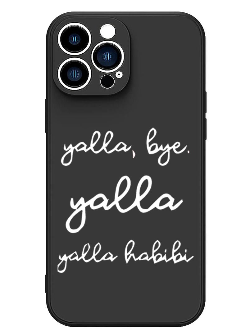 Theodor Protective Slim Fit Case Liquid Silicone Cover with Full Body Protection Anti-Scratch Shockproof Case For iPhone 13 Pro Black  - Yalla-01 - Image 1