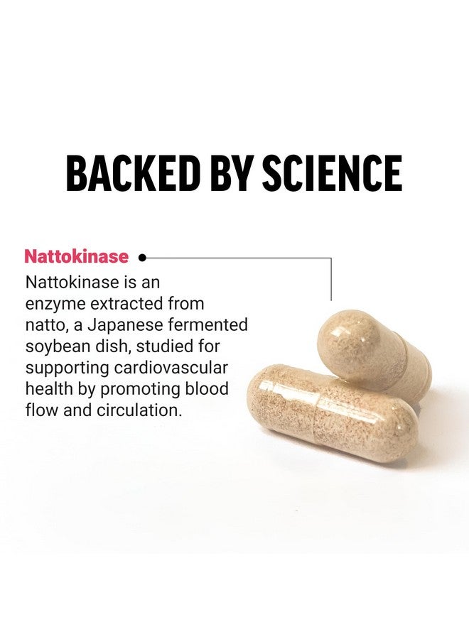 FORCE FACTOR Nattokinase 2000 FU, Nattokinase Supplement for Heart Health and Blood Pressure Health, Blood Circulation Pills, Non-GMO, Vegan, No Gelatin, 90 Vegetable Capsules - Image 3