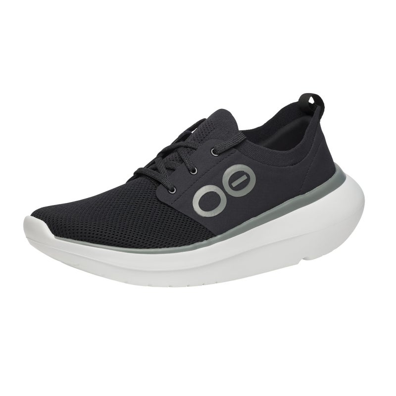 OOFOS OOmy Stride Recovery Shoe, White & Black - Menâ€™s Size 9 - Image 1