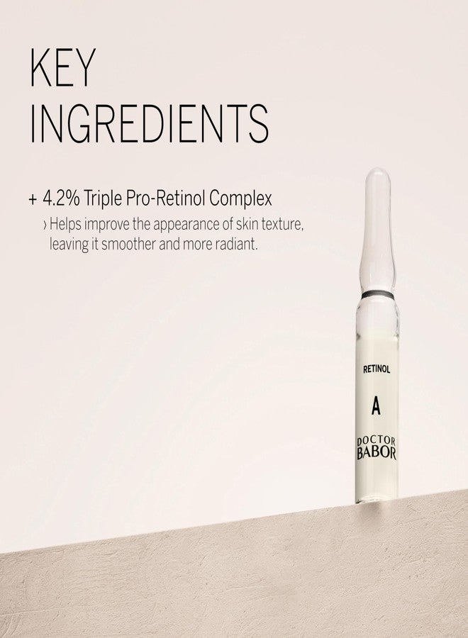 Babor DOCTOR BABOR Renewal Ampoules, Serum Concentrate for Face, with Anti-Ageing Effect, Finer and Smoother Skin, Encapsulated Retinol with Bakuchiol and Tripeptide, Vegan Formula, 7 x 2 ml - Image 3