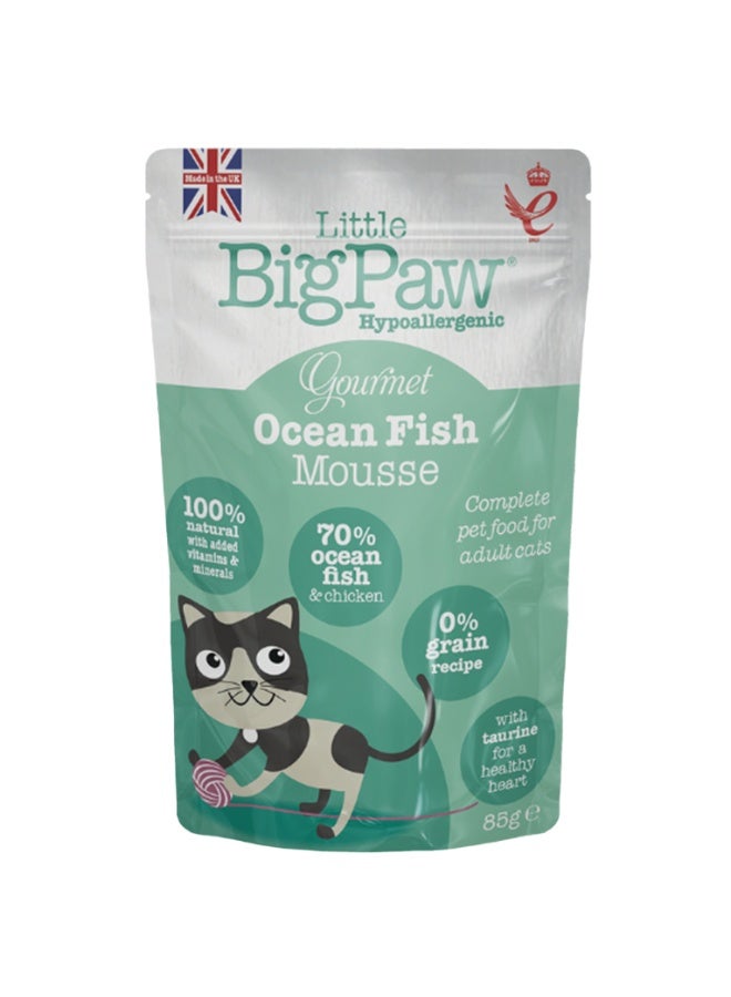 Little Big Paw Little Big Paw Gourmet Fish Mousse Cat And Kitten Wet Food 8X85G - Image 1