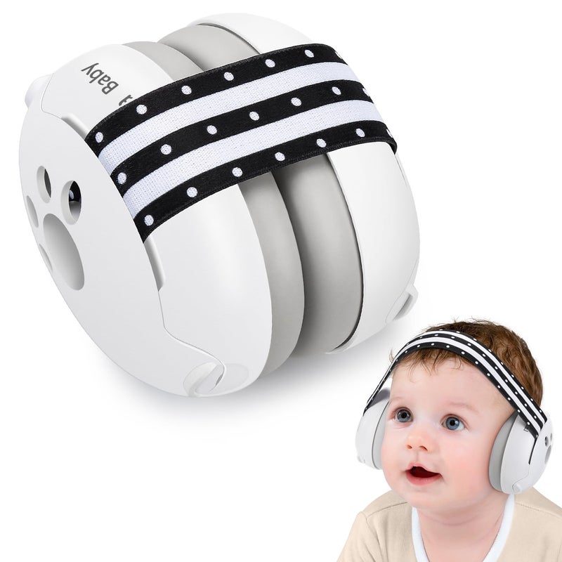 Laudexua Baby Ear Protection, Noise Cancelling Headphones for Babies and Toddlers Up to 36 Months, Comfortable Infant Ear Muffs for Effectively Hearing Protection & Help Sleep (Blue) - Image 1