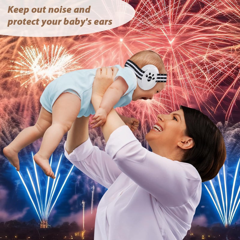 Laudexua Baby Ear Protection, Noise Cancelling Headphones for Babies and Toddlers Up to 36 Months, Comfortable Infant Ear Muffs for Effectively Hearing Protection & Help Sleep (Blue) - Image 4