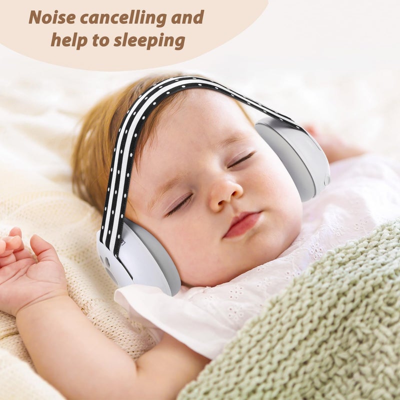 Laudexua Baby Ear Protection, Noise Cancelling Headphones for Babies and Toddlers Up to 36 Months, Comfortable Infant Ear Muffs for Effectively Hearing Protection & Help Sleep (Blue) - Image 2