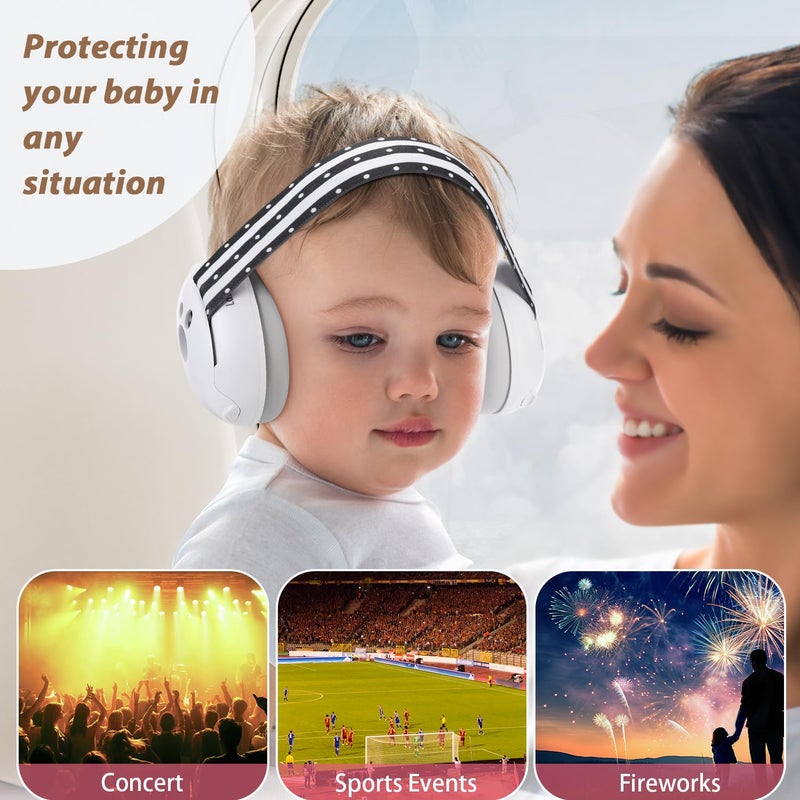 Laudexua Baby Ear Protection, Noise Cancelling Headphones for Babies and Toddlers Up to 36 Months, Comfortable Infant Ear Muffs for Effectively Hearing Protection & Help Sleep (Blue) - Image 5