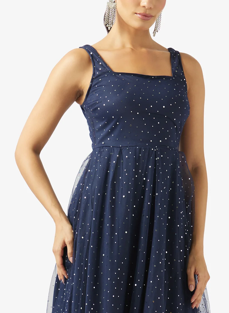 Ella Limited Edition  Shimmer A-line Dress for Women | Best Price UAE