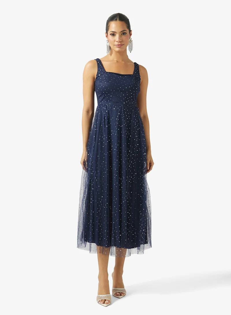 Shimmer A-line Dress