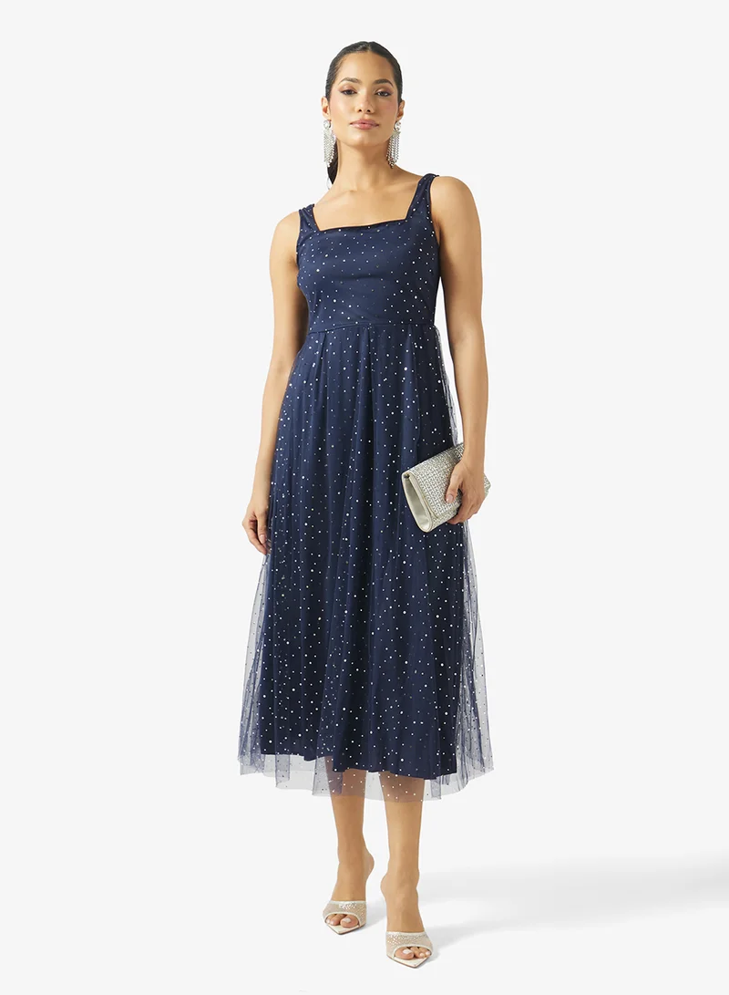 Ella Limited Edition  Shimmer A-line Dress for Women | Best Price UAE