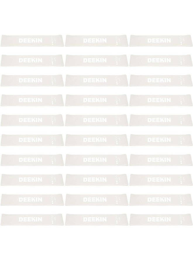 Deekin 30 Pcs Resistance Bands Bulk Resistance Loop Elastic Exercise Bands Exercise Equipment for Women Men Home Pilates, Fitness, Gym, Yoga (Light Beige,15-20 Lbs) - Image 1