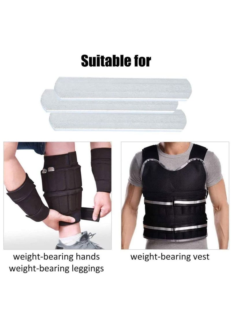Generic Steel Plates for Weighted Vest Loading Leg Guards Strength Training 6PCS  - Image 2