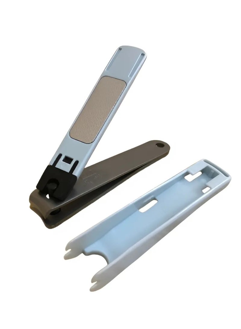 كاي مقص أظافر كاي أزرق بثلاث وظائف 562LK-0333 - شفرة من الفولاذ المقاوم للصدأ، مبرد أظافر مدمج وعلبة تجميع، صنع في اليابان - Image 3