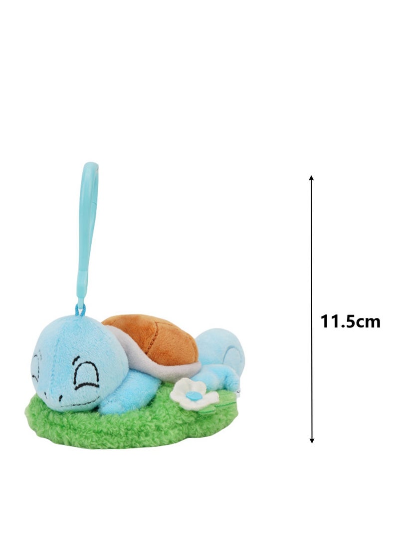Creative Cute Plush Keychain, Cute Backpack Pendant, Suitable For Wallet Key Ring Decoration, (11.5cm Squirtle Grass Pendant)  - Image 2