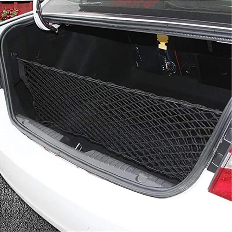 Single Layer Elastic Cargo Net Storage Bag For Car Truck SUV Trunk - Image 4
