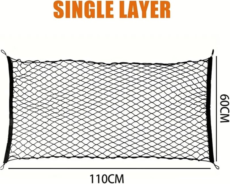 Single Layer Elastic Cargo Net Storage Bag For Car Truck SUV Trunk - Image 3