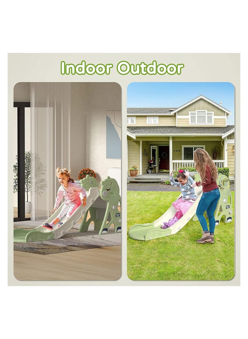 كول بيبي شريحة أطفال للأطفال الصغار من عمر 1 إلى 3 سنوات، مجموعة لعب متسلقة منزلق متعددة الوظائف، شريحة بلاستيكية داخلية وخارجية - Image 5