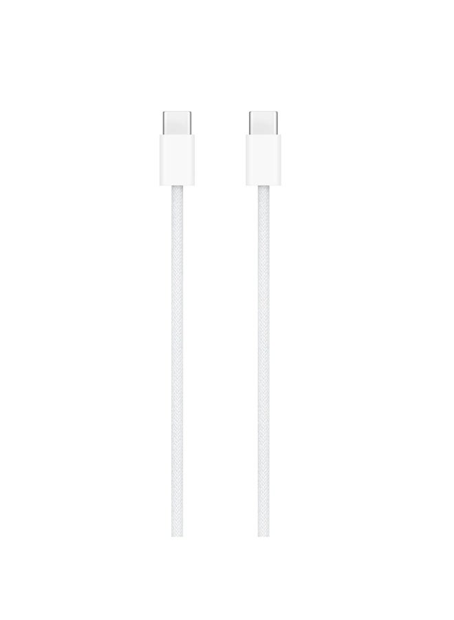 USB-C to USB-C Fast Charging Cable 60W – 1 Meter, White - Image 1