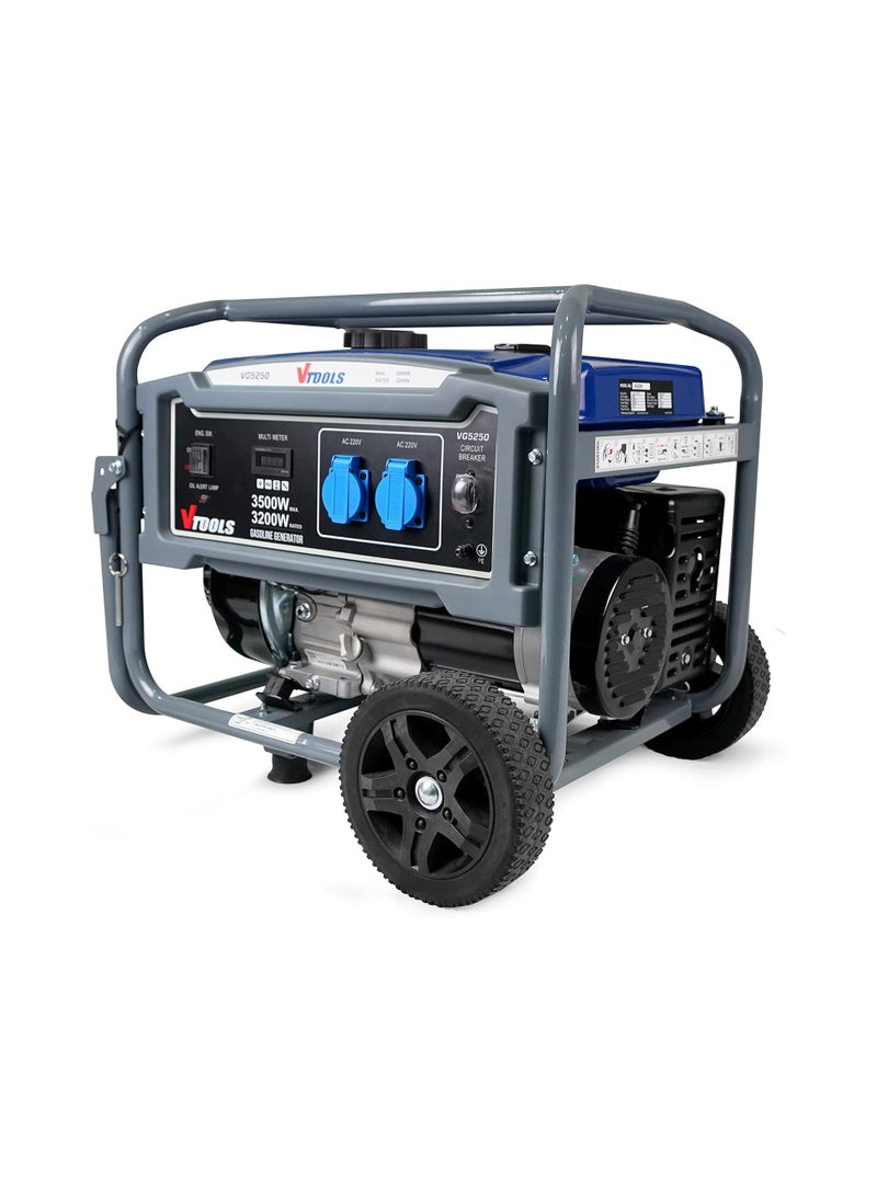 VTOOLS 3500 Watts Peak & 3200 Watts Rated Petrol or Gasoline Powered Generator(50 Hertz), Tank Capacity 15L, 8Hrs Run Time, 1 Year Warranty  - Image 2