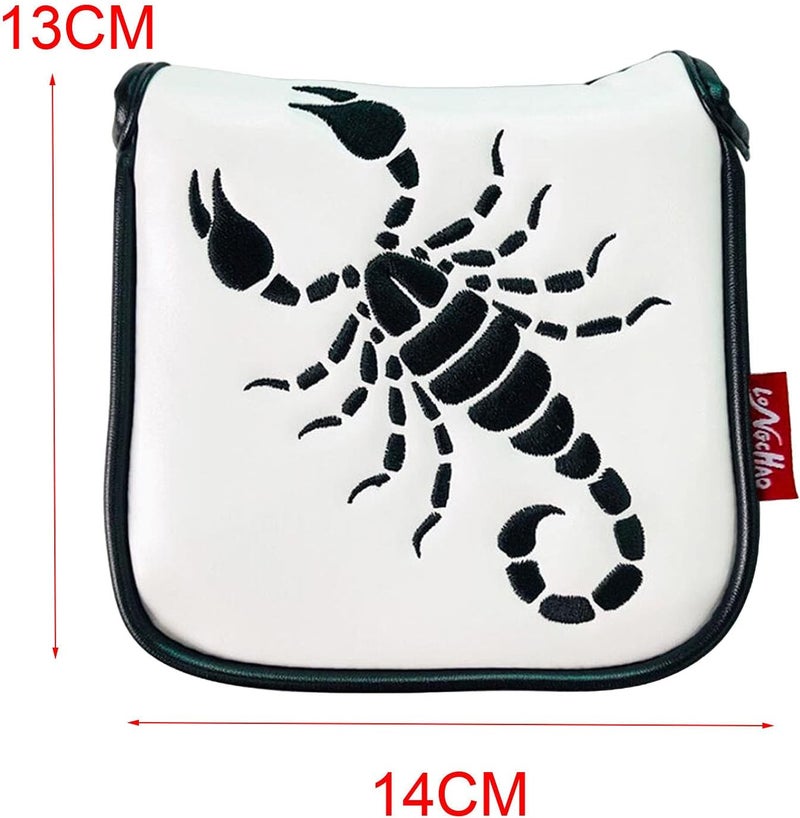 كلاراكو غطاء مضرب غولف مربع الشكل، مصنوع من جلد البولي يوريثان، غطاء رأس المضرب، إغلاق مغناطيسي - Image 5