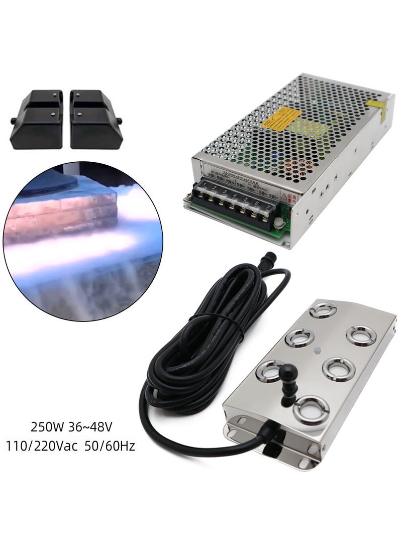 Humidifier fog generator ultrasonic 6 heads with power adapter - Image 1