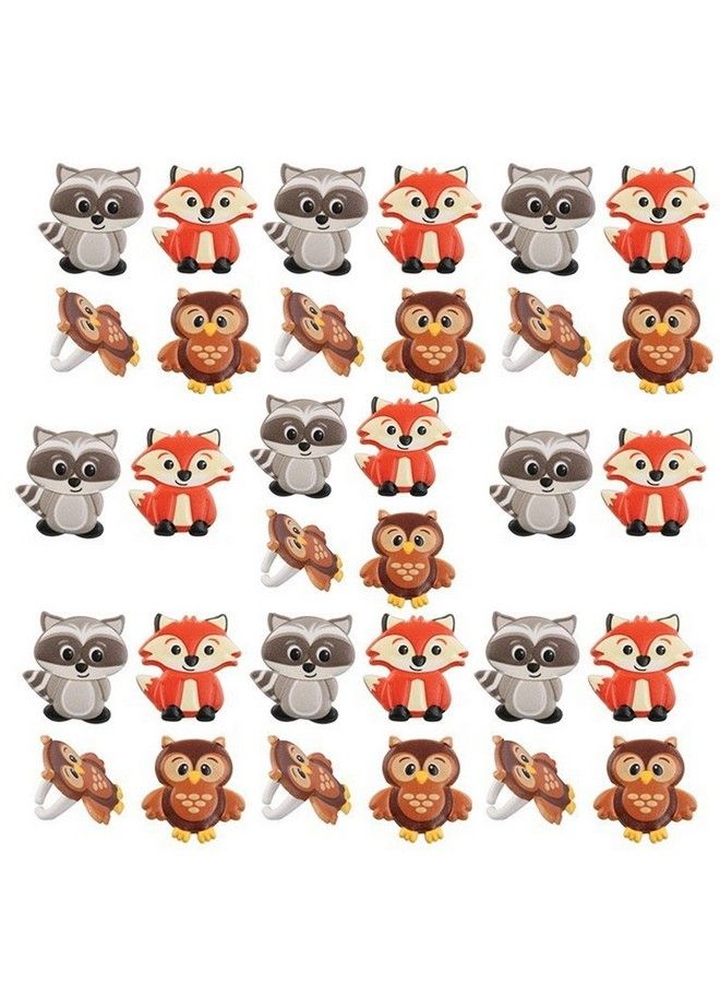DecoPac Woodland Animal Friends Cupcake Rings By Bakery Supplies (24Pack) - Image 3