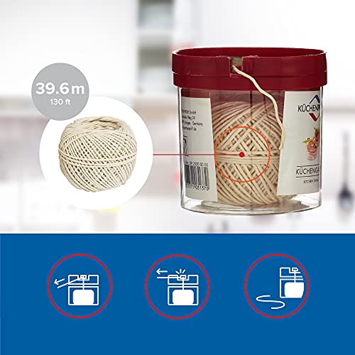 Küchenprofi Kitchen Twine with Acrylic Twine Dispenser, All-Purpose Cooking and Baking String - Image 4