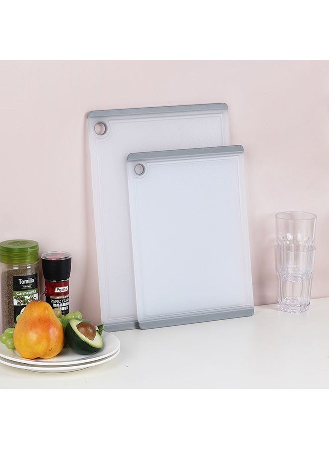 DANUBE HOME Loretta Semi-Transparent Cutting Board Pp plus Tpr Heavy Duty Chopping Board Best For Food Preparation For Kitchen & Dining Room L38Xw26.5Xh0.7Cm - White - Image 3