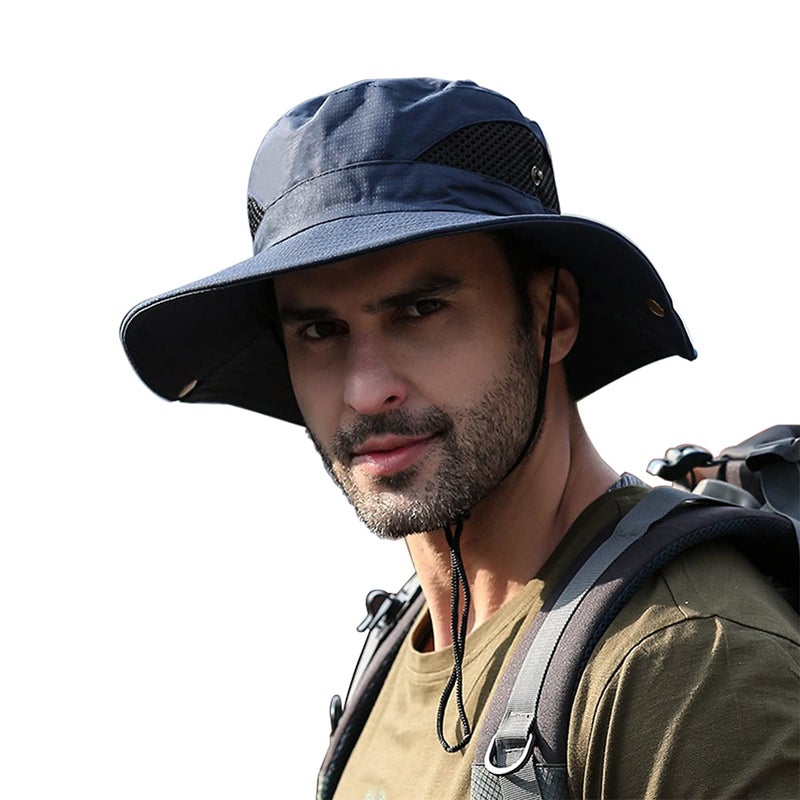 Electomania Sun Protection Cap for Men, Beach Fishing Hat, Summer Hat for Men, Round Sun Cap for Hiking, Fishing, Gardning, Travel - Image 1