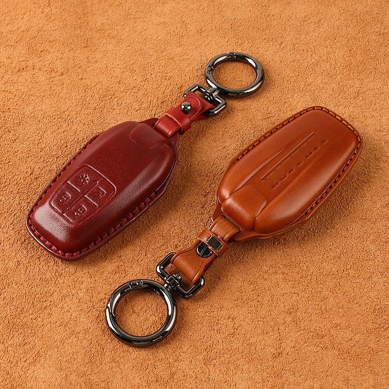 Leather Sf 90 812 F8 Gtc4 Sports Car Retro Handmade Key Case For Ferrari Roma Key Case - Image 5
